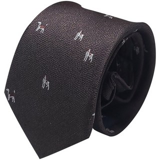 MSCOPE 小狗圖案自動拉鍊領帶