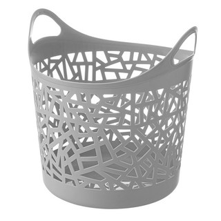 코멧 말랑말랑한 트임형 빨래바구니, 그레이
