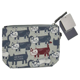 kUSUgURU JAPAN 日本眼鏡貓 Matilda san系列 立體掛飾可拆式設計 小物收納化粧包