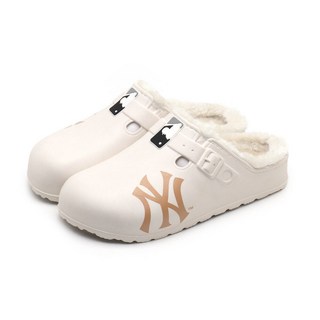 美國職業棒球大聯盟紐約洋基隊寒冷天氣拖鞋, 象牙白, 230mm