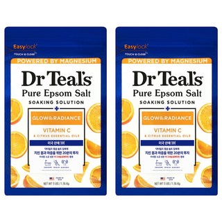 닥터틸즈 퓨어 엡섬 솔트 입욕제 비타민C 시트러스, 2개, 1.36kg