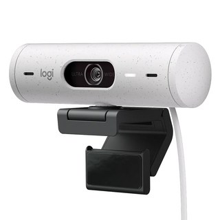 logitech 羅技 BRIO 500 網路攝影機, VU0064, 珍珠白