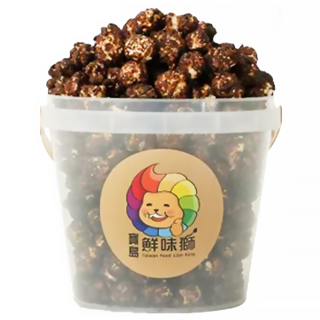 寶島鮮味獅 歡樂桶爆米花 歐蕾巧克力, 200g, 1桶