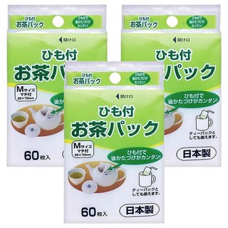 茶包袋日本製, M(95 x 70mm), 60個, 3包
