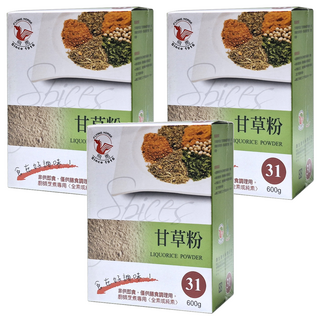 飛馬 甘草粉 600g 廚師烹煮專用 全素或純素, 3盒