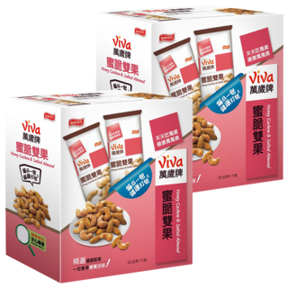 ViVa 萬歲牌 蜜脆雙果, 精選優質堅果, 2盒