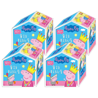 根華出版 Peppa Pig 粉紅豬小妹 童話貼紙屋, 4個, 多色