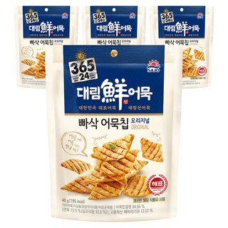 365.24 魚板脆餅 原味, 4包, 40g