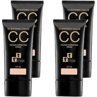 ttmax 全效完美修飾CC霜SPF33, 15%修飾潤色, 30ml, 4入