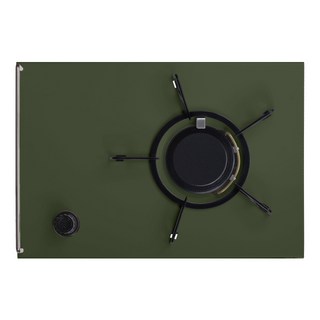 TIERRA KEEP 露營一鍵式陶瓷塗層桌上型瓦斯爐, 卡其色, 1套