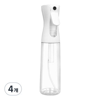 선동상사 미용 스프레이 공병 300ml, 4개, 화이트