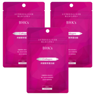 BHK's 裸耀膠原蛋白錠 22g, 3包, 30顆