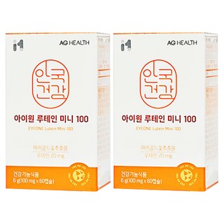 안국건강 아이원 루테인 미니 100, 60정, 2개