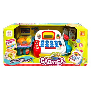 仿真聲光超市收銀機辦家家酒玩具組 有計算機功能 ST1018A, 1套, 顏色隨機