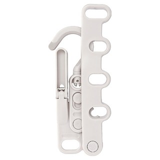 aisen 兩段式5連勾曬衣架 可折疊, 白色, 1個