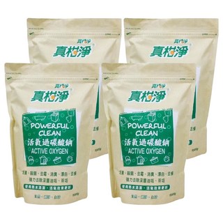 真柑淨 活氧過碳酸鈉 去漬/殺菌/漂白/去味, 1kg, 4包
