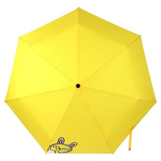 KAKAO FRIENDS 三折防曬自動傘, 55cm*7k 聚酯纖維100%, 黃MUZI