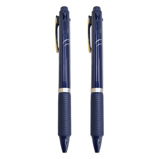 Pentel 飛龍文具 ENERGEL 三色筆 XBLC35C, 藍桿, 2支