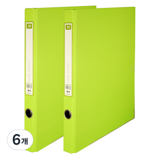 클리어 파일 A4 30매, 연두색, 6개
