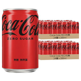 Coca-Cola 可口可樂 ZERO SUGAR 迷你罐, 200ml, 48罐