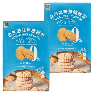 Home Bake 烘焙客 無糖餅乾, 自然滋味, 奶蛋素, 120g, 2盒