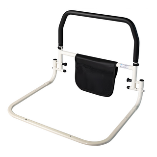 老人孕婦床邊起身一鍵開關扶欄, 1個, 黑色/白色