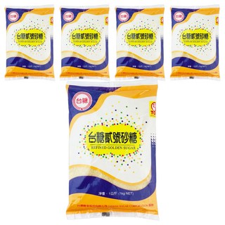台糖 貳號砂糖, 1000g, 5包