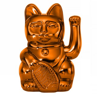 DONKEY 幸運繽紛招財貓 - 電鍍銅 15cm, 1個