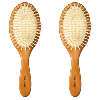 INNISFREE 氣墊按摩木柄梳, 混色, 2支