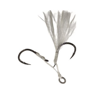 HEARTY RISE 哈帝來斯 微鐵板金蔥雙鉤輔助鉤 高碳鋼材質, L, 1包, 2個