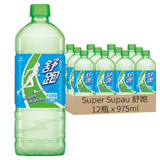 舒跑運動飲料, 無添加果糖, 低納零脂肪, 維他命C, 975ml, 12瓶