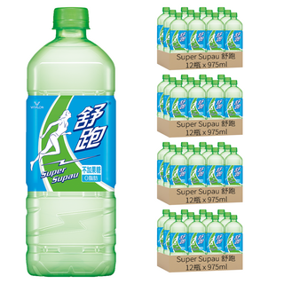 舒跑運動飲料 無添加果糖 低鈉零脂肪 維他命C, 975ml, 48瓶