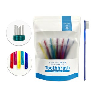 위덴 사각헤드 칫솔 교정모 M, 20개입, 1개