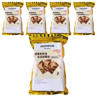 SHOP4FUN 天然竹酢樹液足貼 Set 40片, 5包, 1袋