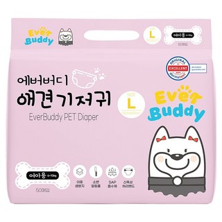 Everbuddy 母犬用尿布, 50個裝, 1個, 大型