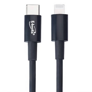 E-books Type-C-Lightning快充傳輸線 X84, 1.5m, 黑色, 1條
