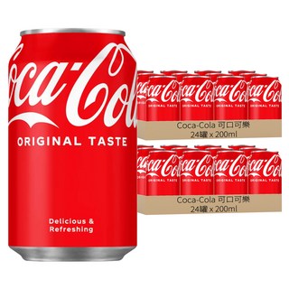 Coca-Cola 可口可樂 迷你罐原味套裝 隨時暢快 獨特美味 自1886年傳承, 200ml, 48罐