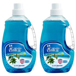 毛寶 香滿室 中性地板清潔劑，7大草本抑菌，99.9%抑菌率，海洋微風, 2kg, 2瓶