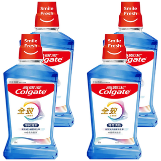 Colgate 高露潔 全效含氟漱口水 薄荷清新, 500ml, 4瓶