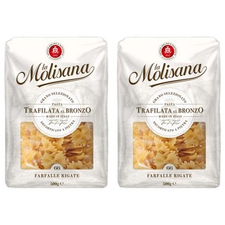 la Molisana 茉莉 義大利蝴蝶麵 - 嚴選杜蘭小麥 口感Q彈, 500g, 2包