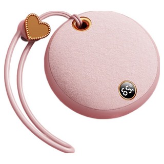 POWERRIDER WS26 Plus 毛絨暖暖蛋，高密度羊皮絨，65°C溫暖一整天，Type-C充電, 櫻花粉