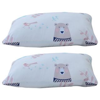 LoveCity 寢城之戀 台灣製 超細舒柔棉透氣舒適可水洗印花枕, 沐晴 淺藍色, 2個