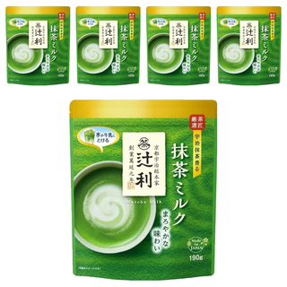 TSUJIRI 辻利 片岡過利 抹茶牛奶, 190g, 1包, 5包