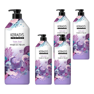 케라시스 퍼퓸 샴푸 바이올렛 로즈, 1L, 5개