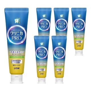 LION 獅王 固齒佳 PRO 酵素牙膏 清潔齒縫頑固污垢 維持牙齒琺瑯質健康 保養牙齦減少不適, 95g, 6條