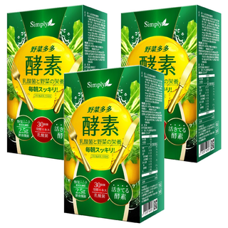 Simply 新普利 野菜多多酵素粉, 5g, 15包, 3盒
