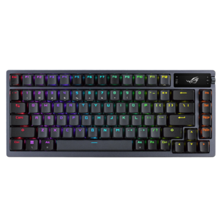 ASUS 華碩 rog azoth 鍵盤, 茶軸, 單一商品, 黑色, 1個