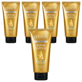 KERASYS Advanced 10X 角蛋白修復護髮膜，多重安瓶精華，深層滋養髮絲, 300ml, 5條