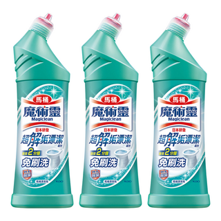 Kao 花王 Magiclean 魔術靈 台灣公司貨 殺菌瞬潔 馬桶清潔劑 一般款, 500ml, 3瓶