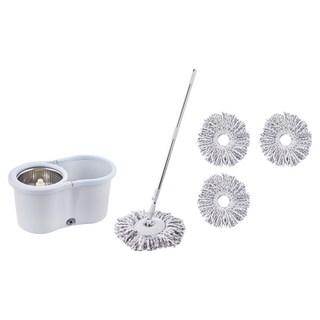 comet 旋轉拖把清潔組 拖把 + 水桶 + 替換布 4個, 1組